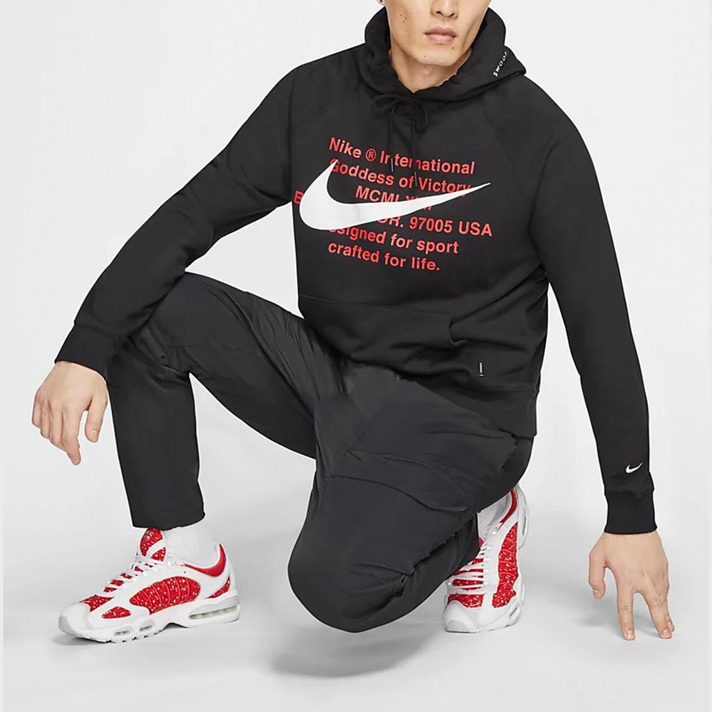 Nike Sportruházat Swoosh Pulóver Kapucnis Pulóver Férfi Felsők Fekete CJ4864-010