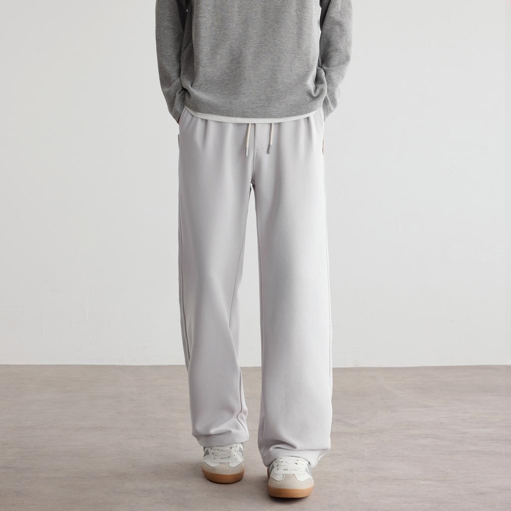 Autumn and winter drape loose straight mopping pants sweatpants comfortable versatile lazy elastic waist casual trousers
