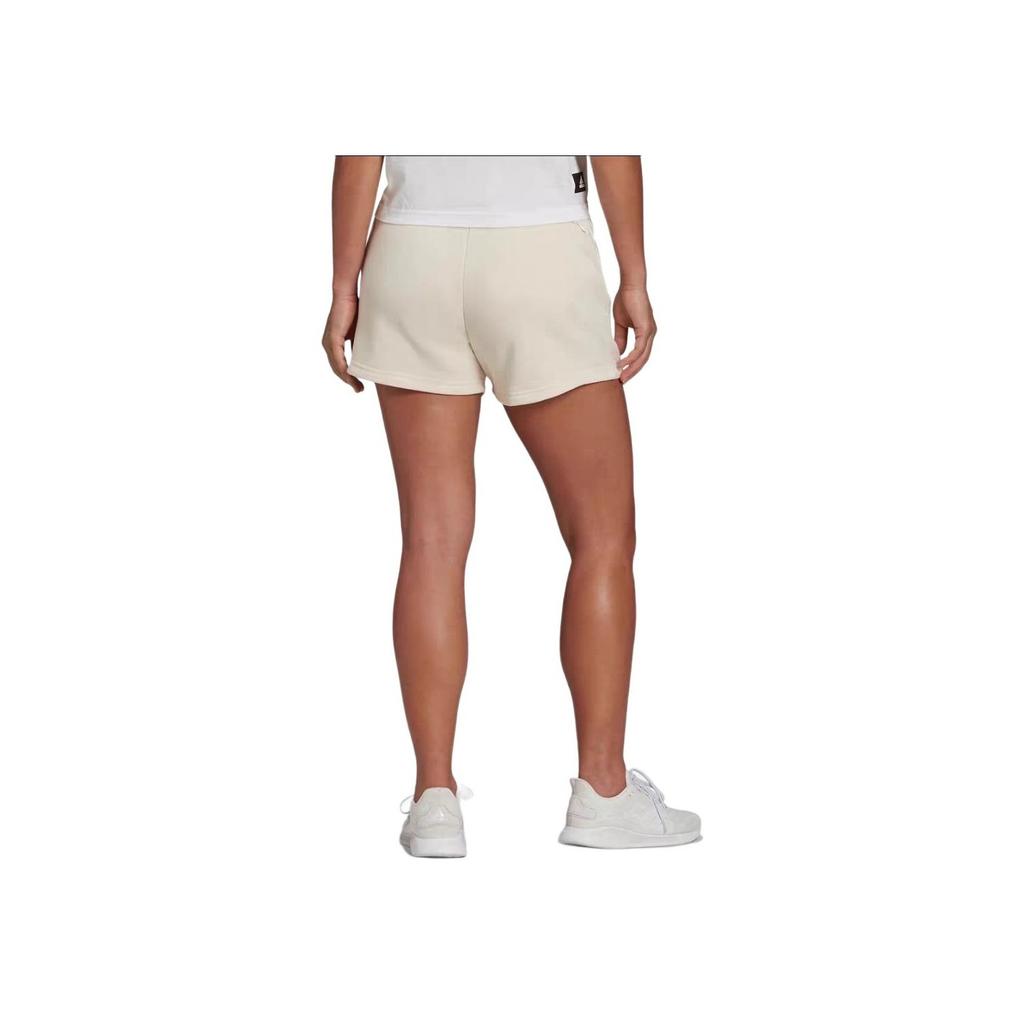 Adidas Logo Stripe Drawstring Shorts Women Bottoms White HE1666