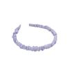 First Love Satin Pleated Headband & Sweet Purple Grape Hairpin Set