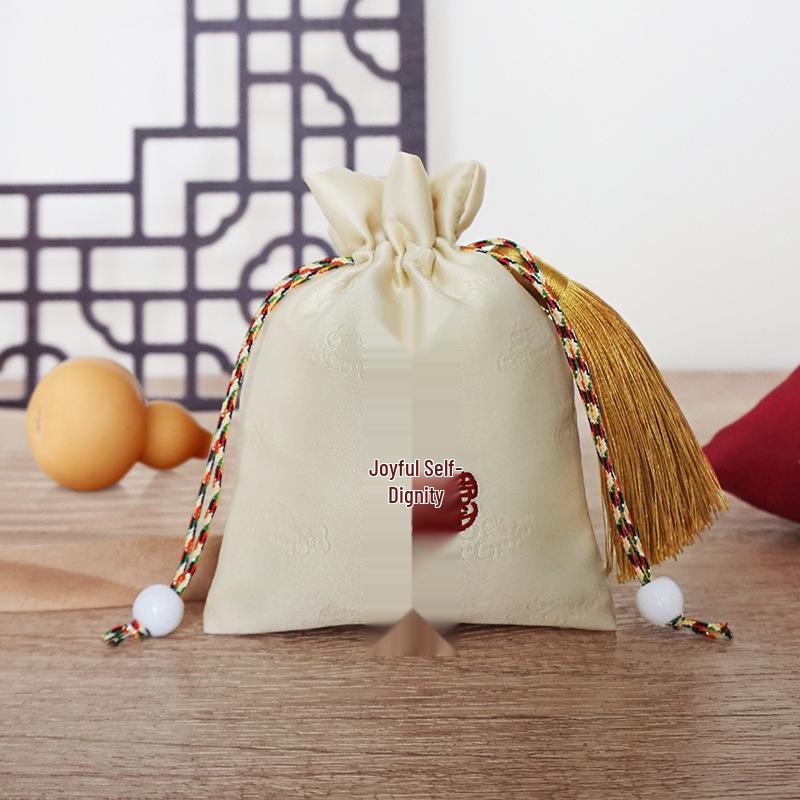 Chinese Retro Embroidered Brocade Sachet Bag Pendant