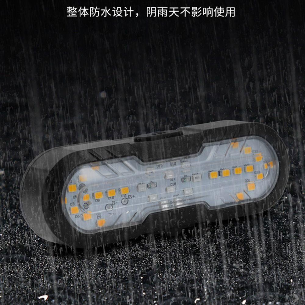 Warning Bike Lights Wireless Remote Control Cycling Back Light with Turn Signals & Horn Warning Cycling Light for Night Riding