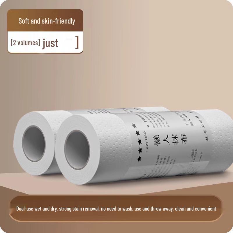 Thickened Dual-Use Disposable Dishcloth - Dry & Wet Kitchen Paper Towel for Cleaning, Oil Removal & Water Absorption