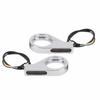 Front Fork LED Turn Signals Amber Indicators White Daytime Running Lights 39 to 41MM Fork for ATV