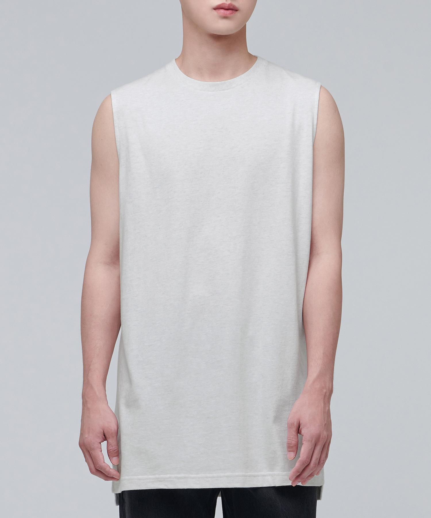 Musinsa Standard Layered Sleeveless Top_Long Length [Oatmeal] Oatmeal/M