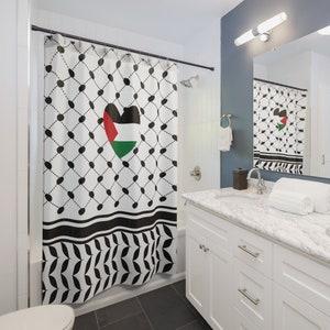 Exclusive Palestine Heart Shower Curtains