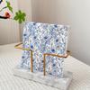 20Pcs Chinese Blue Flower Printed Paper Napkins, Disposable 2 Layer Paper Napkins for Party Hotel Dinner Table DIY Decor