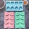 Mini 8 Cavity Heart Doughnut Silicone Mousse Cake Mold 3D Muffin Cake Baking Tools Decorating Valentine'S Day Gift