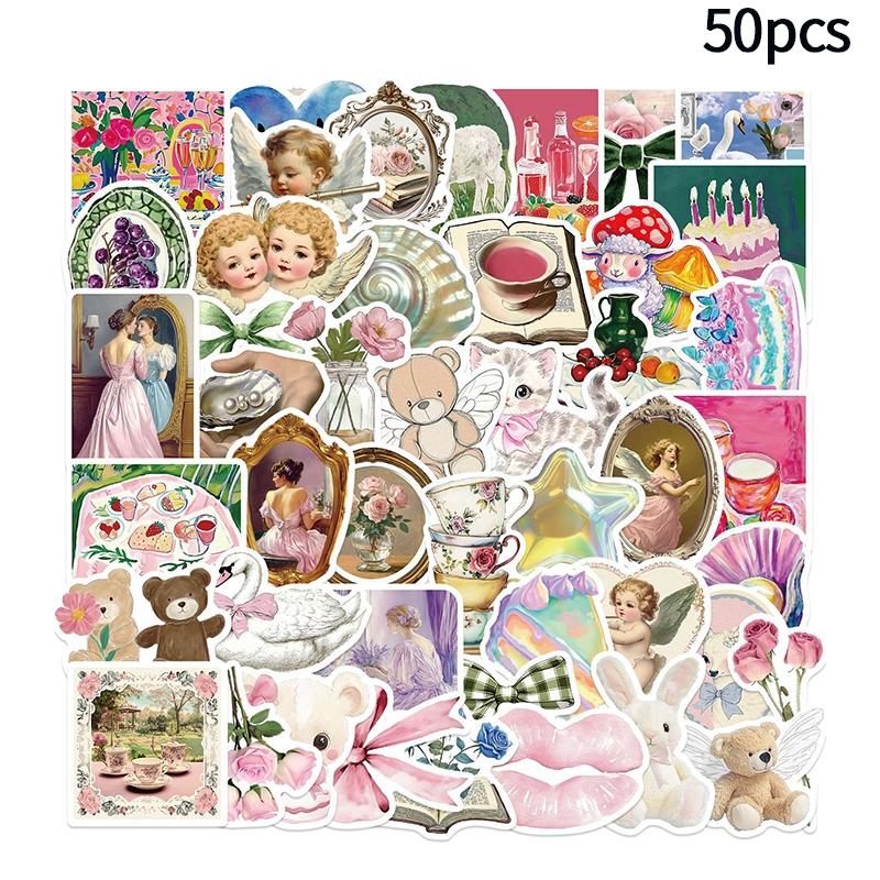 Cute Cat Memes Sticker DIY Scrapbook Stickers Cartoon Sticker for Skateboard Luggage Laptop School Stationery Kawaii Sticker