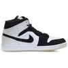 Jordan Air Jordan 1 SE Waxberry Tarepanda, Lazy Panda Comfortable Mid top Vintage Basketball Shoes Men's Black White DH6933-100(Team56-)