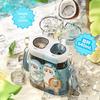 Sanrio Cinnamoroll Double Compartment Plastic Cup With Straws For Kids And Travel