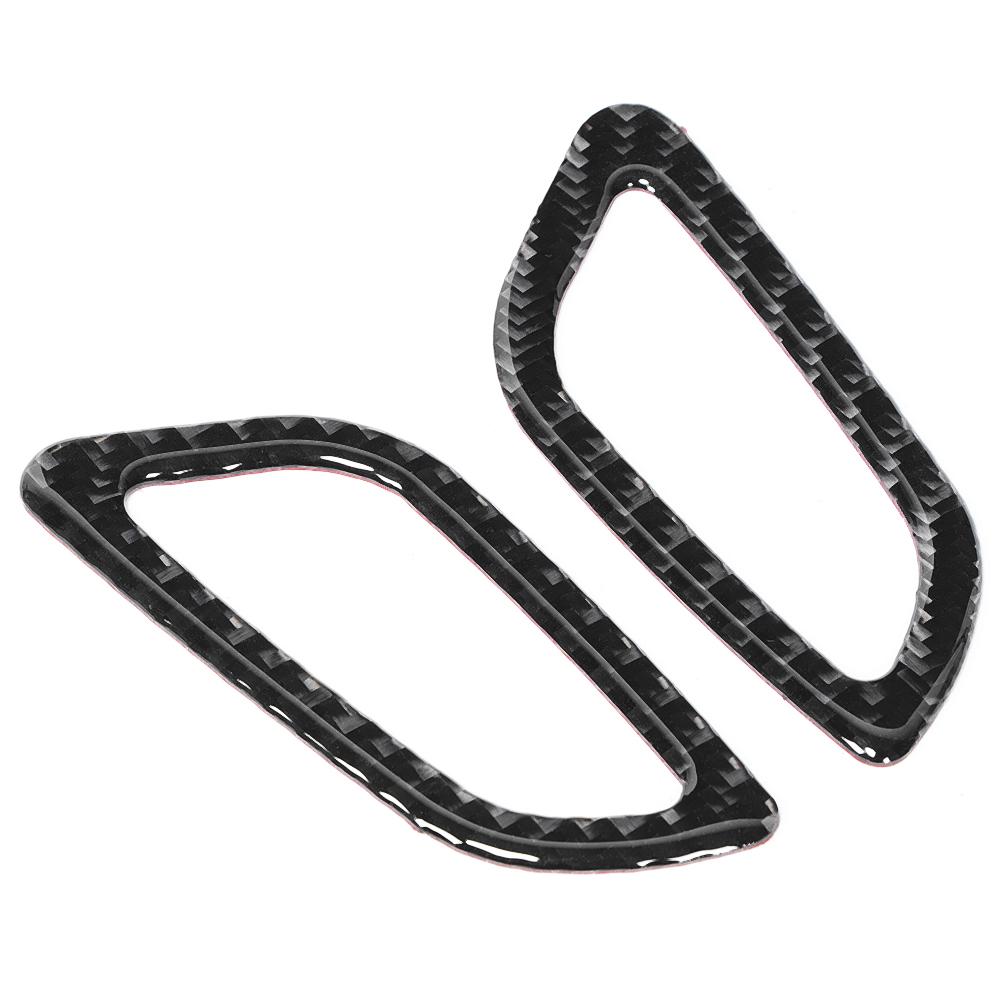 2pcs Soft Carbon Fiber Dashboard Air Vent Outlet Cover Trim Fits for Buick Regal 2017 2020
