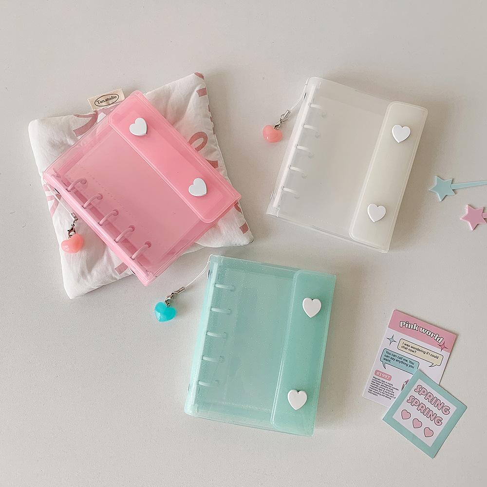 3in ID Photo Korean Photocard Holder Loose-leaf Binder Card Protective Case Girls Gift