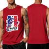 Men's Sleeveless Athletic Tank Top with Graphic Print for Sports Gym Training Casual Wear Summer Outdoor Activities