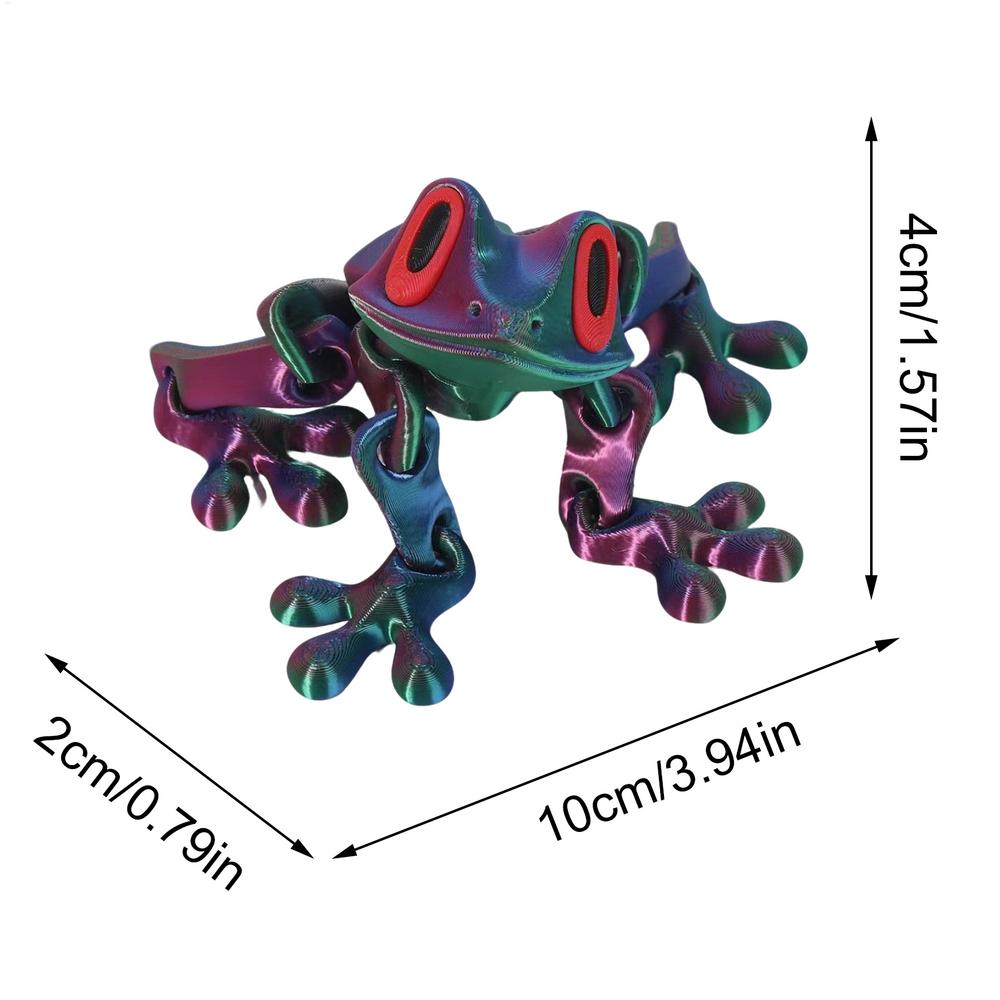 3D Printing Magnetic Frog Fridge Magnet Cute Novel Creativity Home Ornament Stress Relief toys gift Animal Refrigerator Magnet