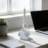 Nordic Transparent Glass Lantern Candle Holder - Elegant Dual-Use Decor for Cozy Atmosphere in Homes & Hotels