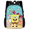 Cartoon Cute Child School Backpack with Lunch Bags ,Pencil Bags ,School Bags for S-spongebobS Boys Girls Best Gift