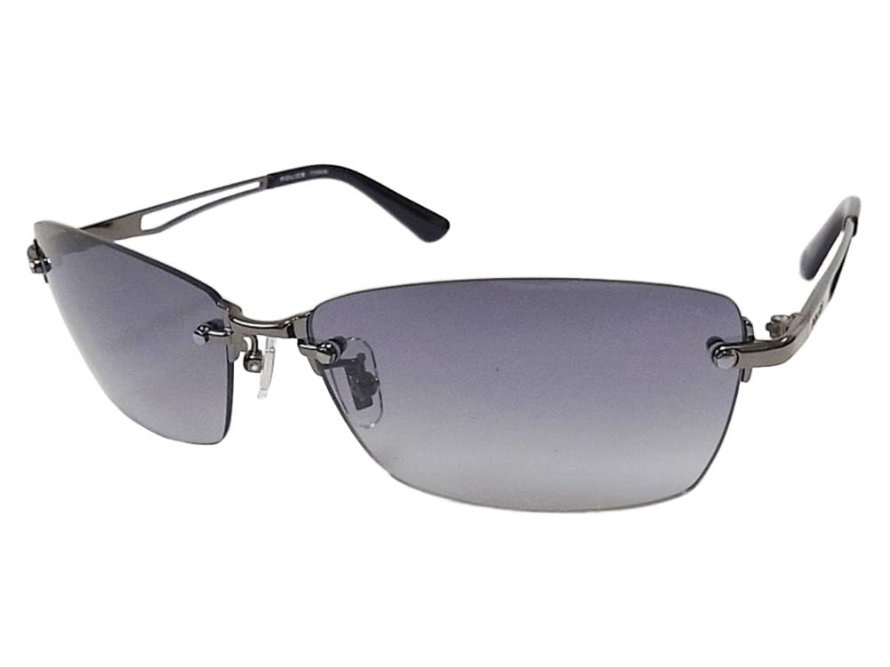 

Police SPLQ06J 568N 60 Sunglasses POLICE KNIGHT Titanium Rimless Two-Point Men s Women s сірий колір