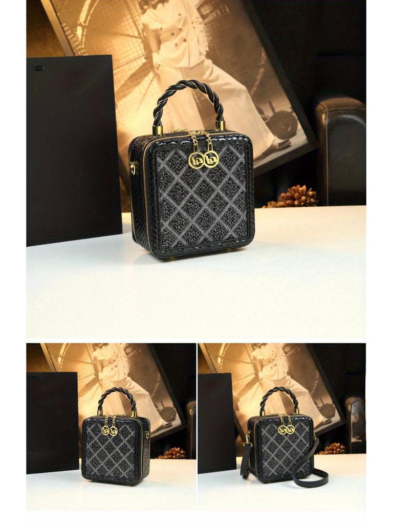 2025 Hong Kong Diamond-Studded Princess Diana Luxury Handbag - Women's Versatile, Fashionable Small Bag