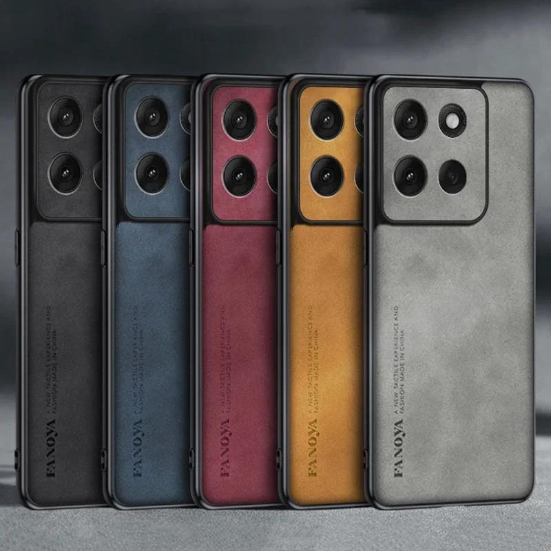 Per Motorola Moto G86 Power Custodia Lussuosa in Ecopelle PU Per Motorola G86 Cover Posteriore in Silicone Antiurto Protezione Completa
