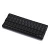 Black Woven Leather Texture Sunglasses Case with Snap Button Closure