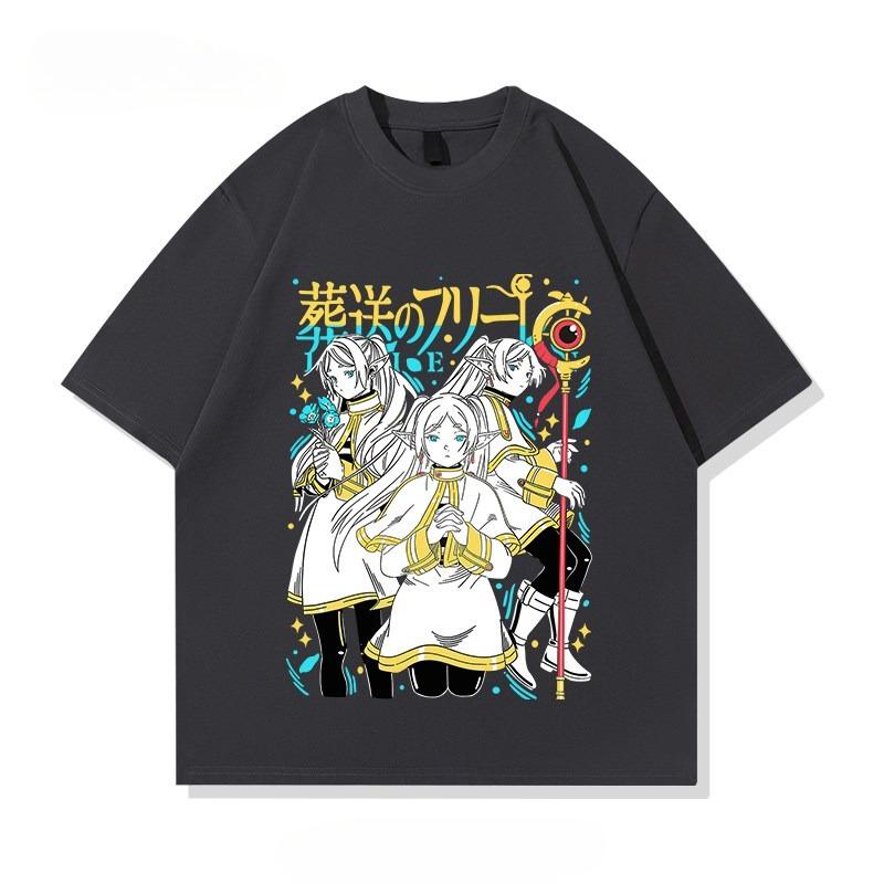 2026 SpringSummer Collection  The Lost Fleurin Japanesestyle Animation Merchandise  Summer ShortSleeved Pure Cotton TShirt