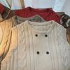 Elegant Double Breasted Vest Cardigan Soft Design Sleeveless Waistcoat Knitted Coat