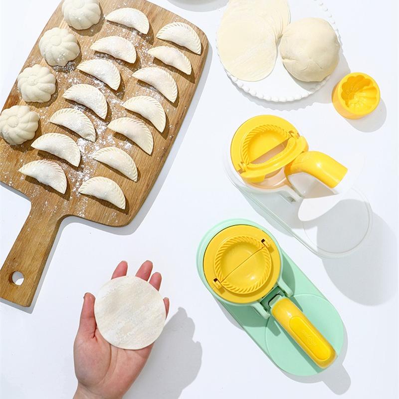 Three In One Dumpling Machine Kitchen Dumpling Mold Pressing Machine Manual DIY Dumplings Skin Easy To Operate Kitchen Tools