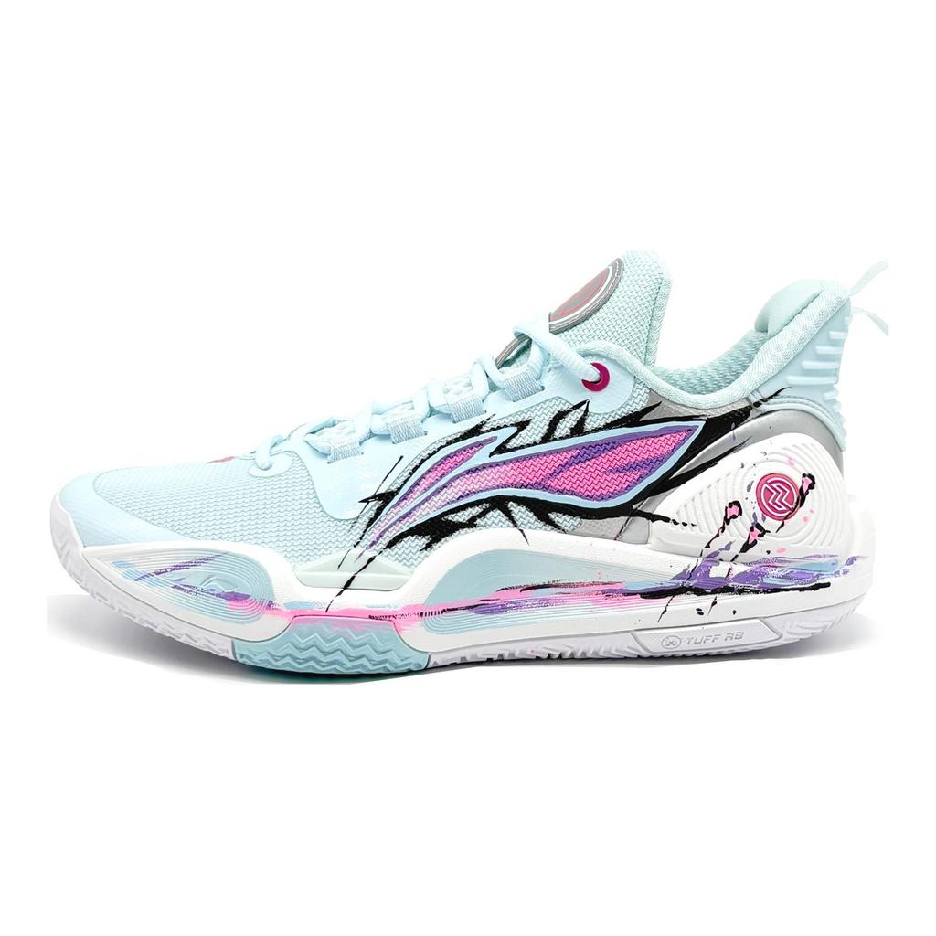 Li Ning Speed 9 Ink Flame Cushioning Rebound Slip Resistant Low Top Full Length Light Foam Plus Basketball Shoes Men's ABPT001-6