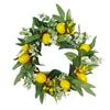 Spring Lemon Wreath 42cm Artificial Flower Vine Ring Home Decor