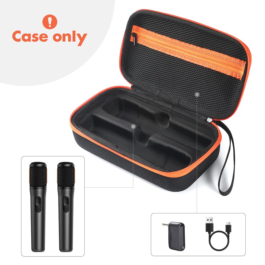 Rechargeable Battery Handheld Dual Mic Travel Carrying Bag Waterproof Mic Travel Bag for JBL PartyBox Wireless Mic