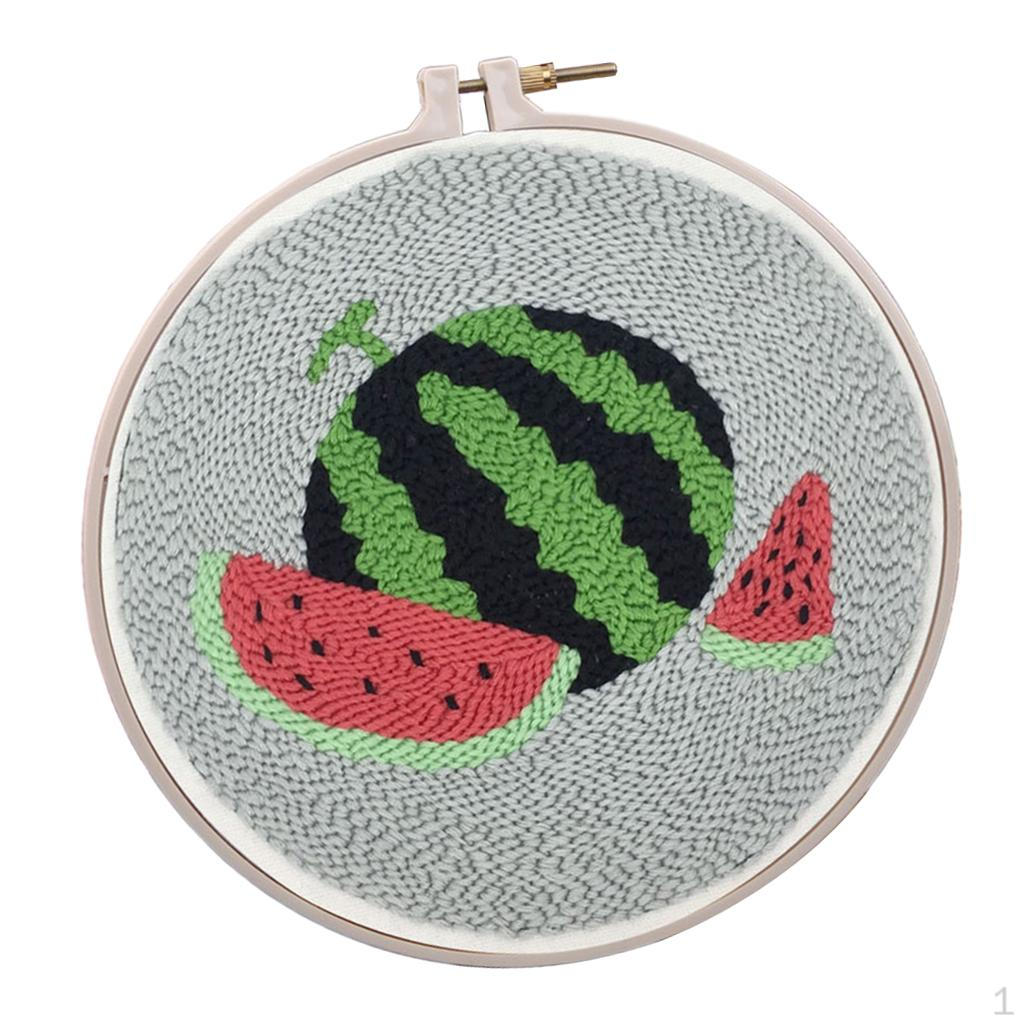 Набор для вышивания крестиком с тканью, пяльцами, ручкой Watermelon