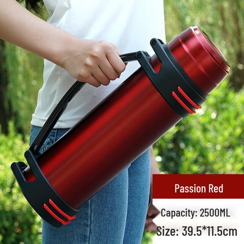 304 Stainless Steel 5L Thermos Flask - Large Capacity, Portable for Men & Women, Outdoor Car Use, Household Hot Water Bottle