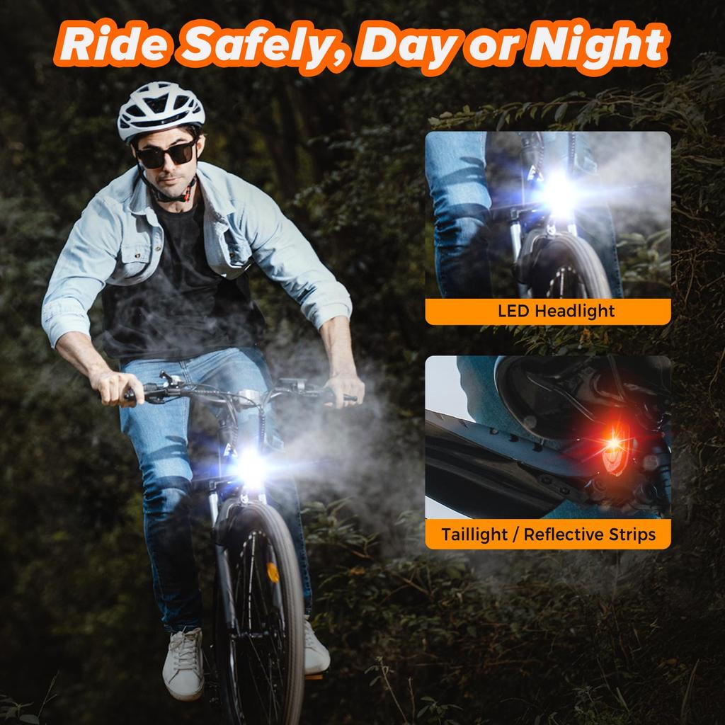 AgileRide Elektrofahrrad EB3 500W 10,4 Ah 100 km Max Reichweite 32 km/h Geschwindigkeit 26 Zoll faltbares Elektrofahrrad