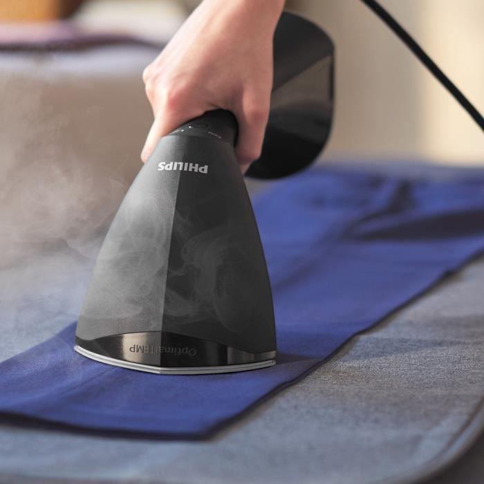 Défroisseur à main - PHILIPS - GC800/80 - Steamer Série 8000 - 32gr/min vapeur continue - 1500W - prêt en 60sec - Noir