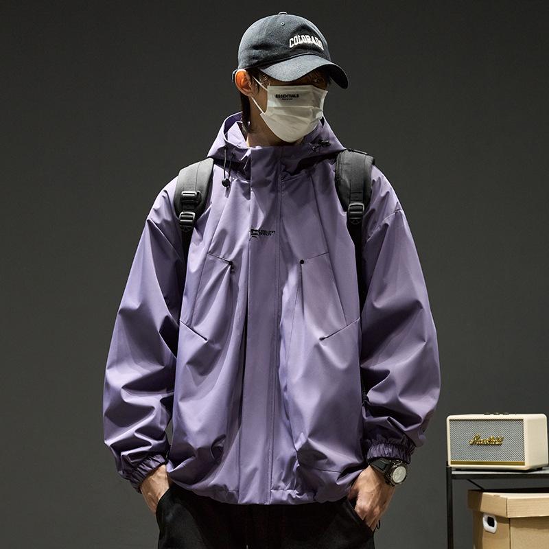 Men's Trendy Windbreaker Jacket - Spring & Autumn, Boys' Cotton Coat, Mountaineering Style