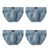 4Pcs Men's Briefs Cotton Underwear Bottom Fashion Underpants Man Undies Comfortable Panties Big Size L XL XXL 3XL 4XL 5XL 6XL 7XL