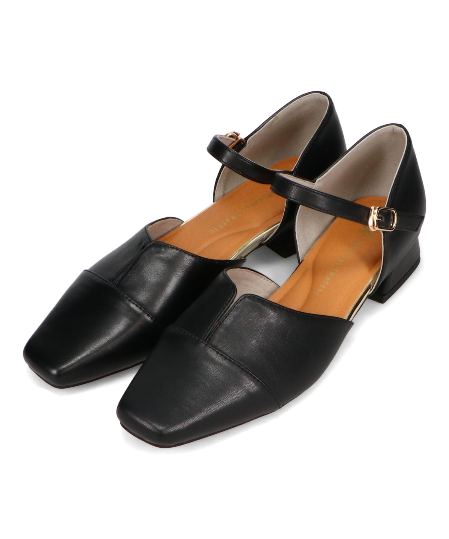 

large and small separate ankle strap thick cm E [Oriental Traffic] Pumps, sizes, pumps, straps, mid-heel, shoes, cushioning, women s, 52110, BLACK,