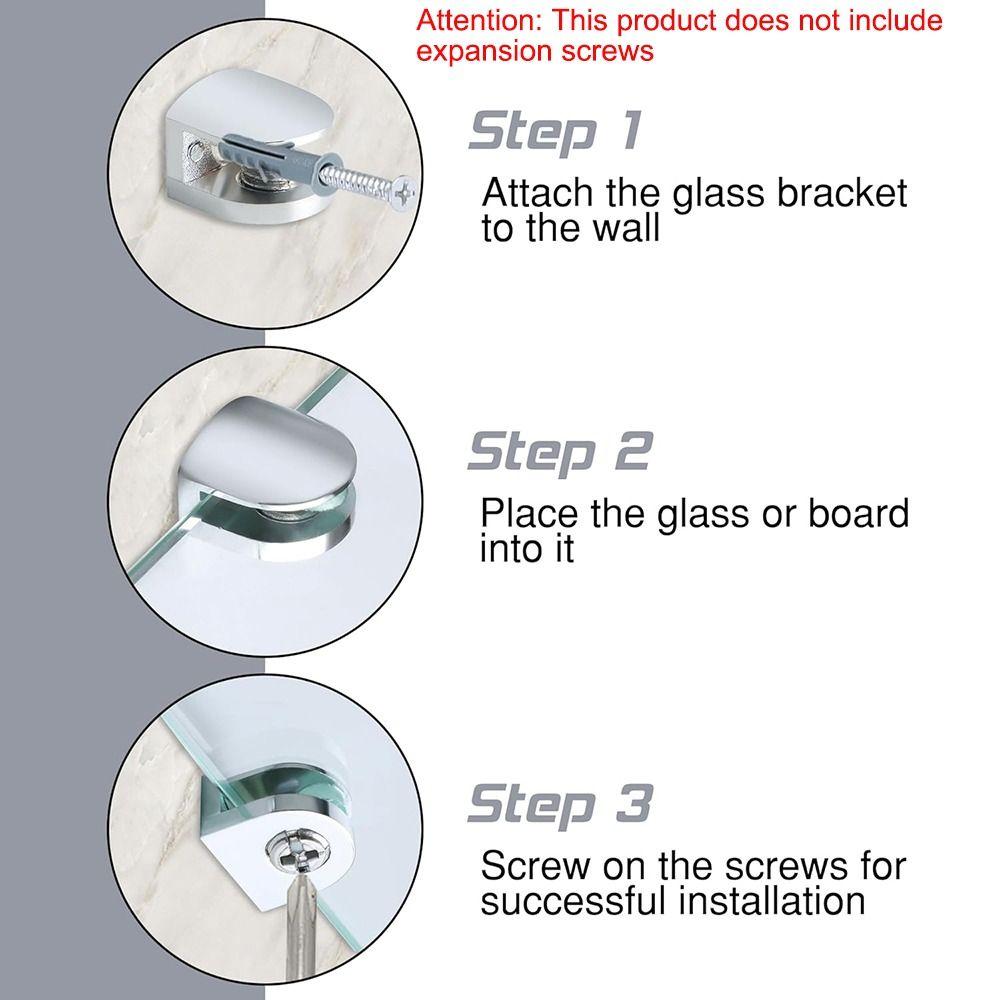 Heavy Duty Railing Holder Stainless Steel Glass Support Hardware Wall Mount Clip