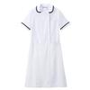 [Nursery] Marker Line Dress, Medical/Nursing Uniform, Women's, Size LL, White X Navy, 9367421A