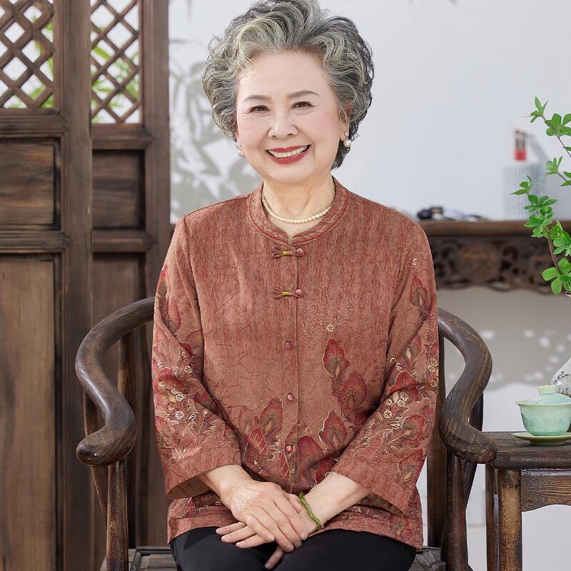 

Elderly Women s Loose-Fit Casual Blouse 3XL