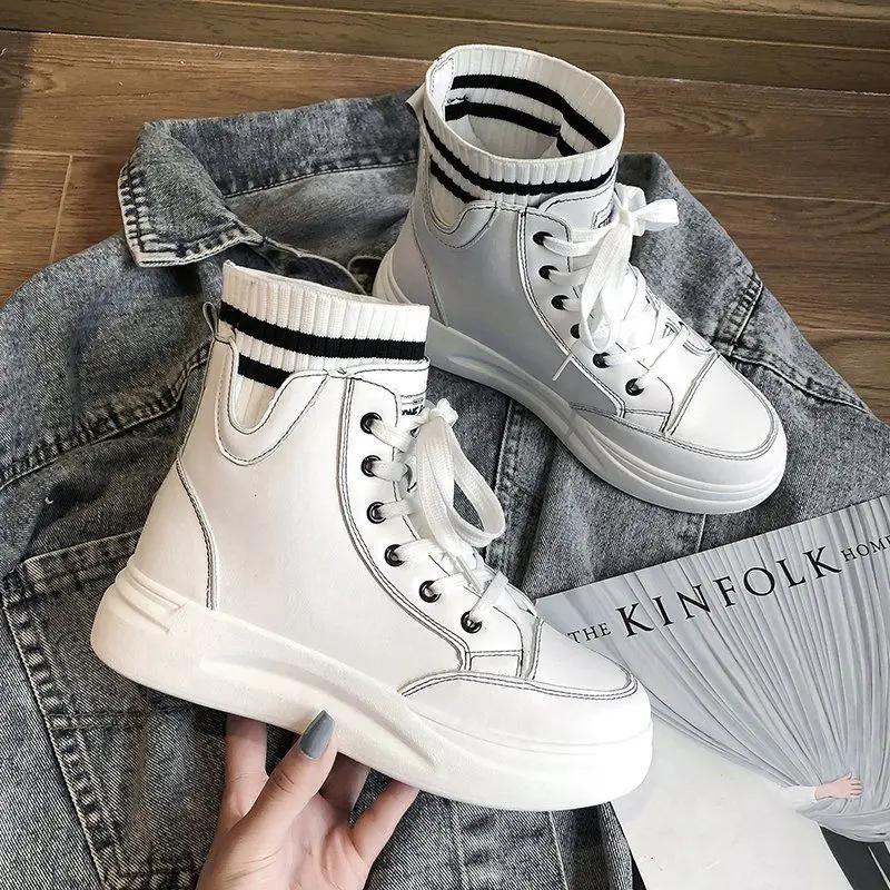 Fashion Booties Chunky High Platform Female Short Shoes Autumn Spring 2024 Designer Luxury Sale Trend Quality New In Women's Ankle Boots