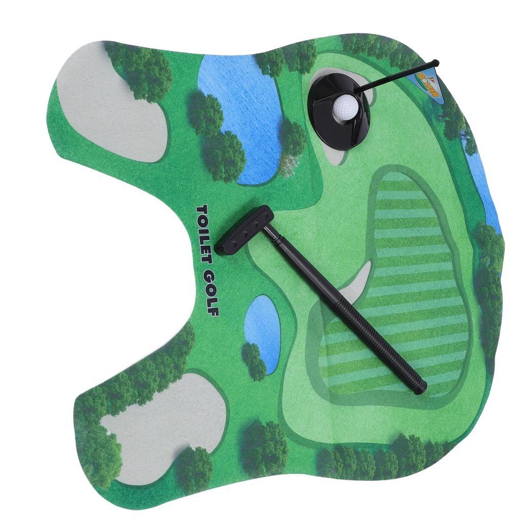 Toaletný Golfový Hra Funny Golf Kúpeľňová Toaletná Hračka Putting Golfová Hra Vnútorné Tréningové Mini Golfové Súpravy