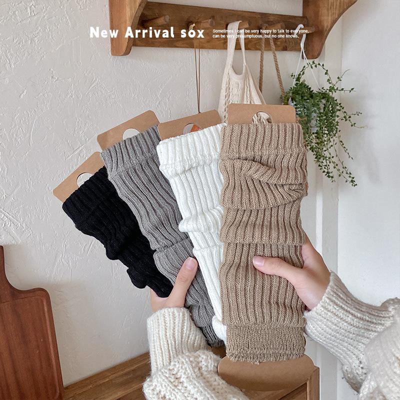 Children'S Socks Stacked Long Tube Korean Maillard Retro Warm Winter Medium And Older Children Ankola Red Calf Socks