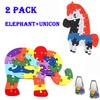 2 paczki-angielskie litery zabawki mózgi piękny drewniany wąż dinozaur puzzle 3D Puzzle edukacyjne drewniane zabawki dla dzieci