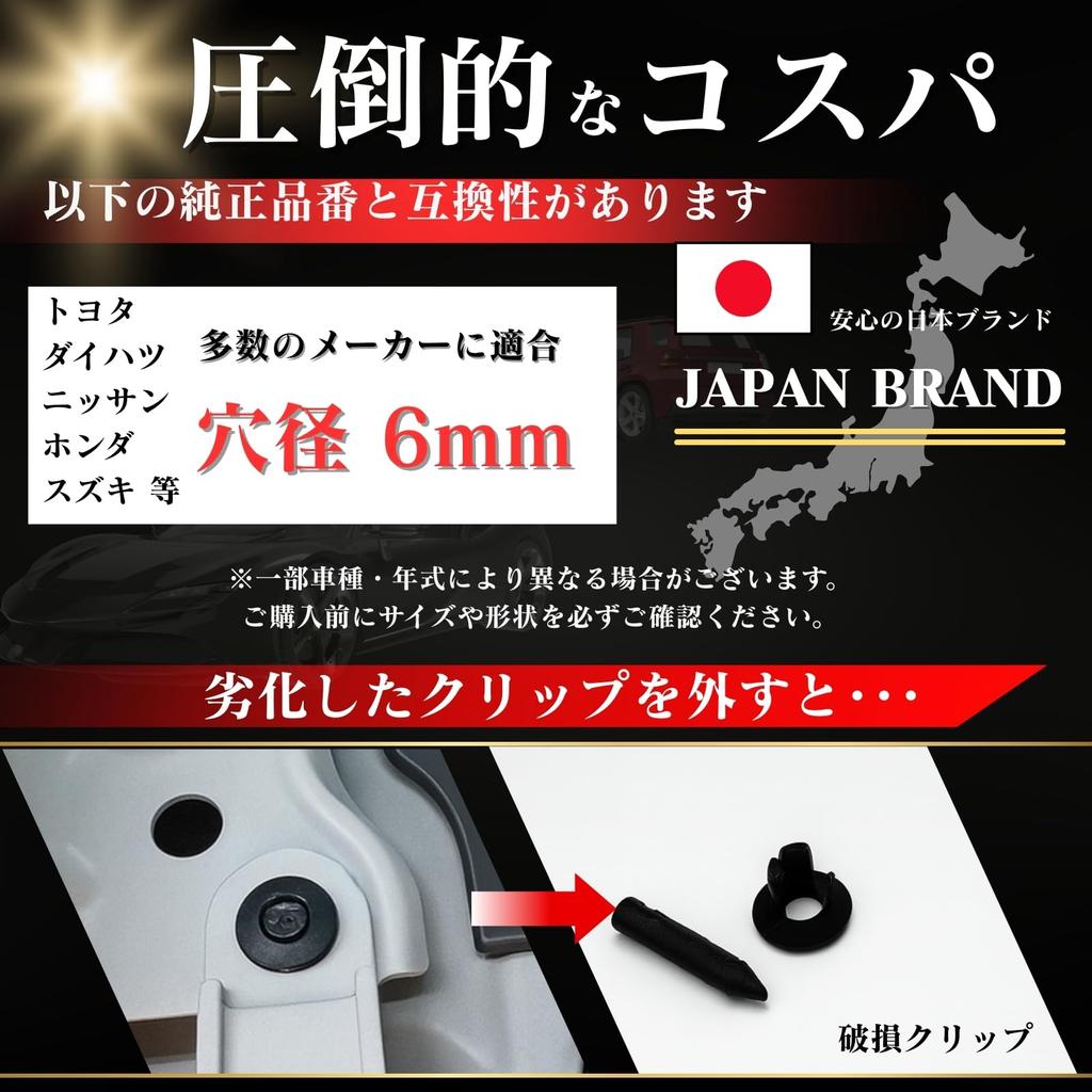 and Sold by Push 6mm Hole Panel Compatible with Various Manufacturers such as Exterior Aftermarket Compatible MELCHEWN [Supervised Mechanic] Rivets,