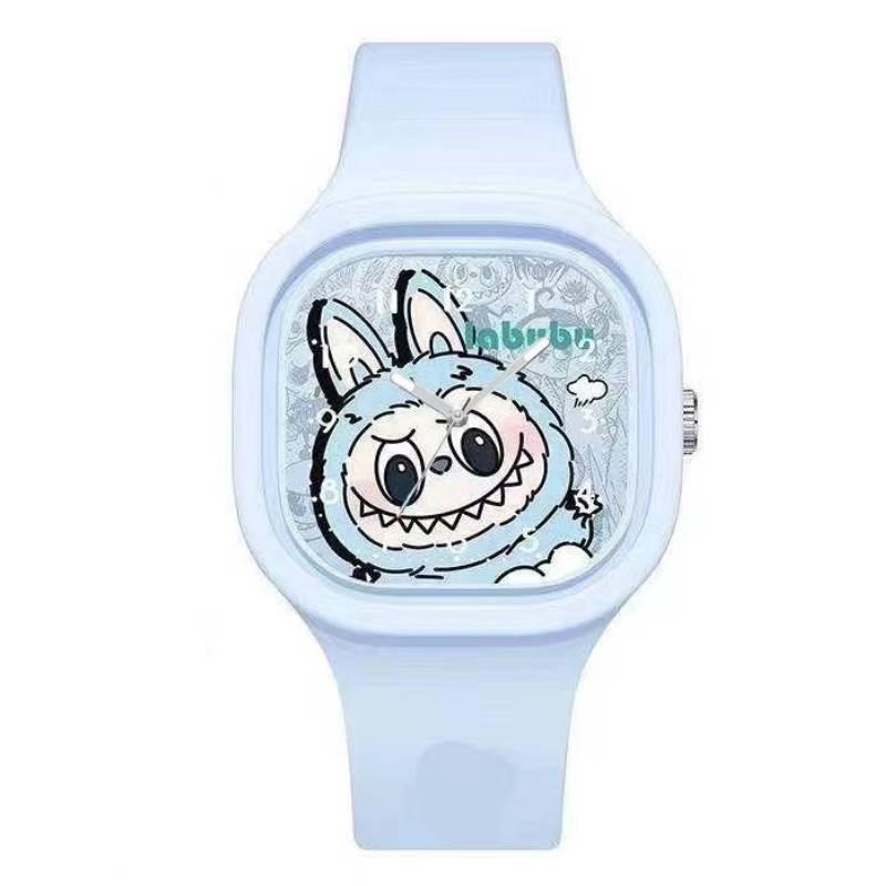 Stylish Cartoon Labubu Silicone Quartz Watch For Students And All Ages