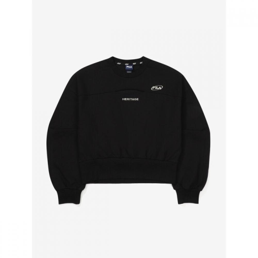 Fila Embroidered Cotton Blend Stretch Cutout Sweatshirt 95