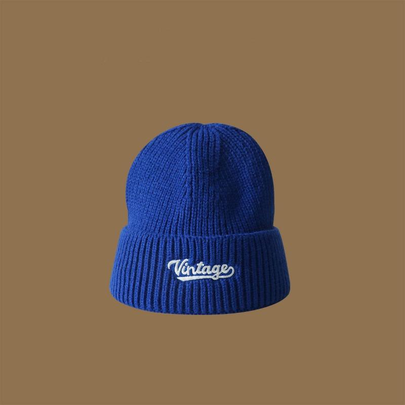 Winter versatile wool hat femininity shows Baijiu red knitted hat high quality original warm cover hat men