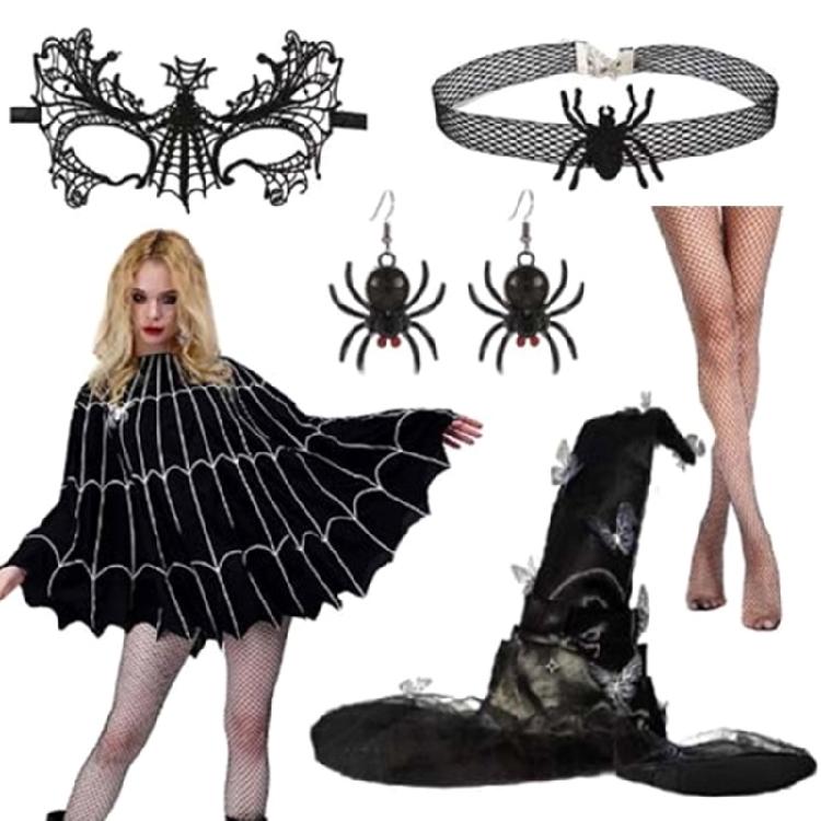 Halloween Witch Cosplay Accessories, Witch Cosplay Costume Accessories for Girl Kid Carnivals, Masquerade, Cosplay Party